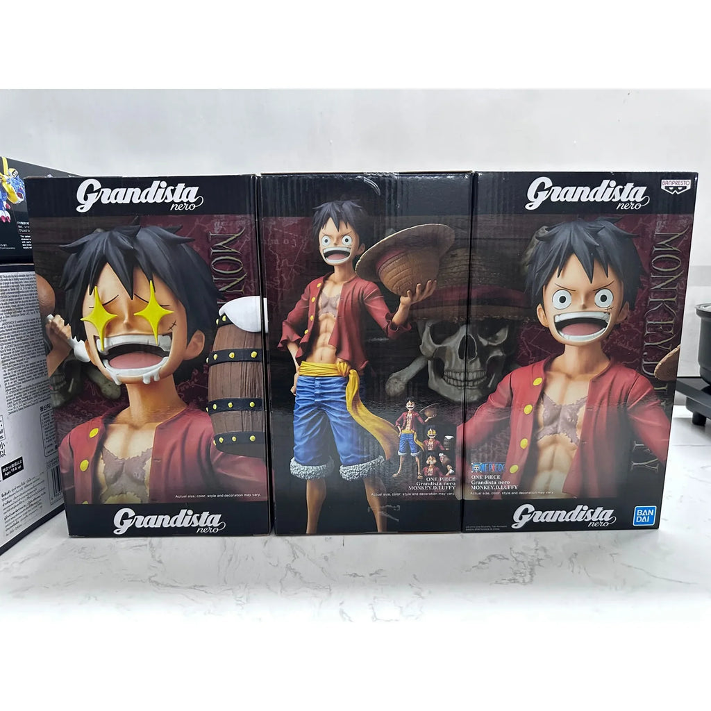 In Stock Original Bandai Grandista Nero One Piece Monkey.d.luffy Figure Anime Genuine Collectible Boxed Model Dolls Toy Ornament