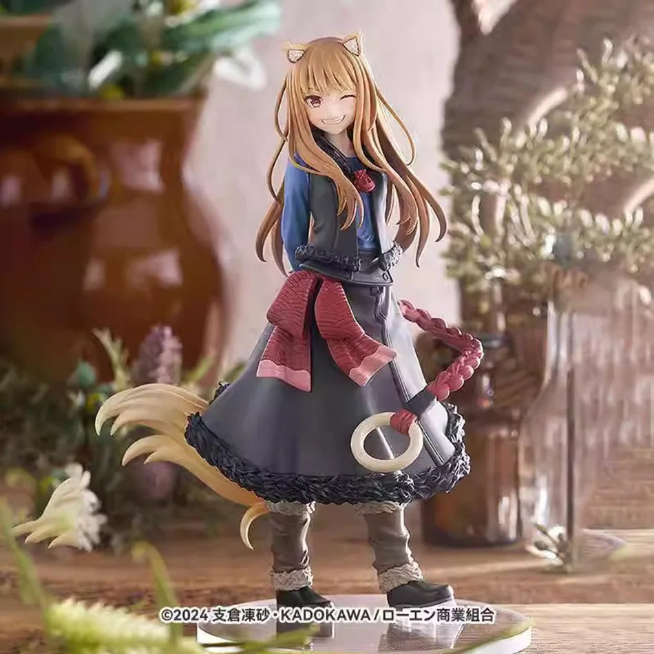 17CM Spice And Wolf Horo PVC Аниме figuras de acción modelo colección ornamento Anime dibujos animados modelo juguete para regal