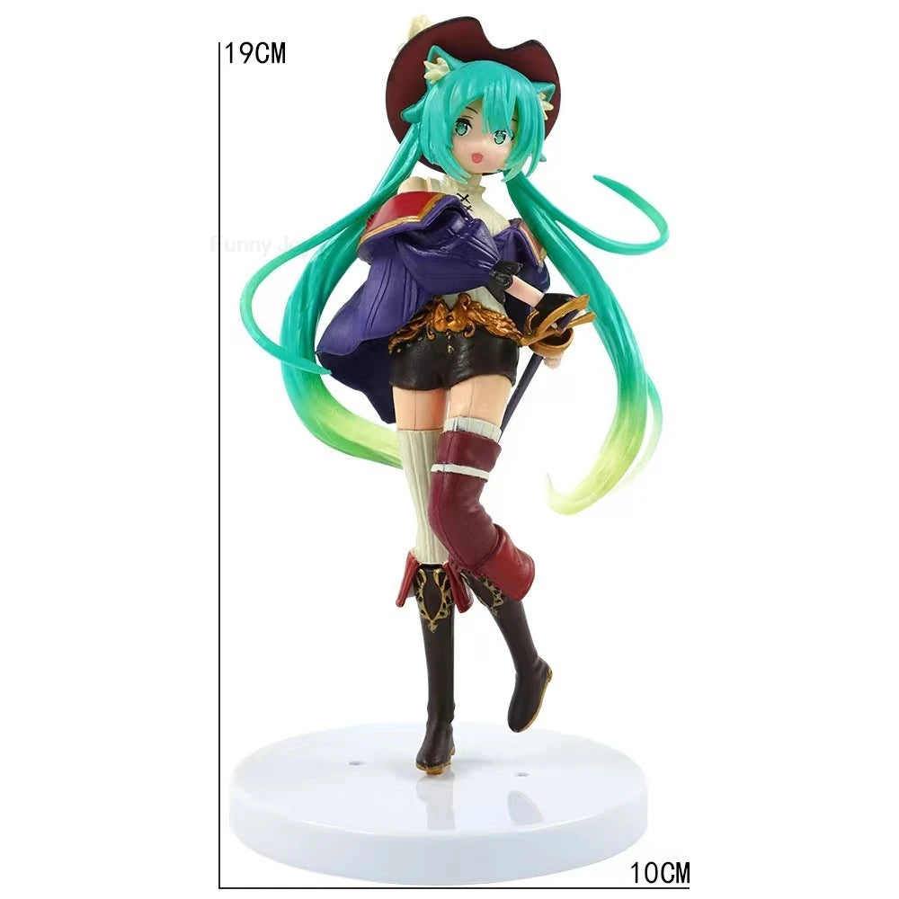 Anime Hatsune Miku Figure Wedding Dress Action Figures Kawaii Swimsuit Vocaloid PVC Collectible Model Toys Girl Gift