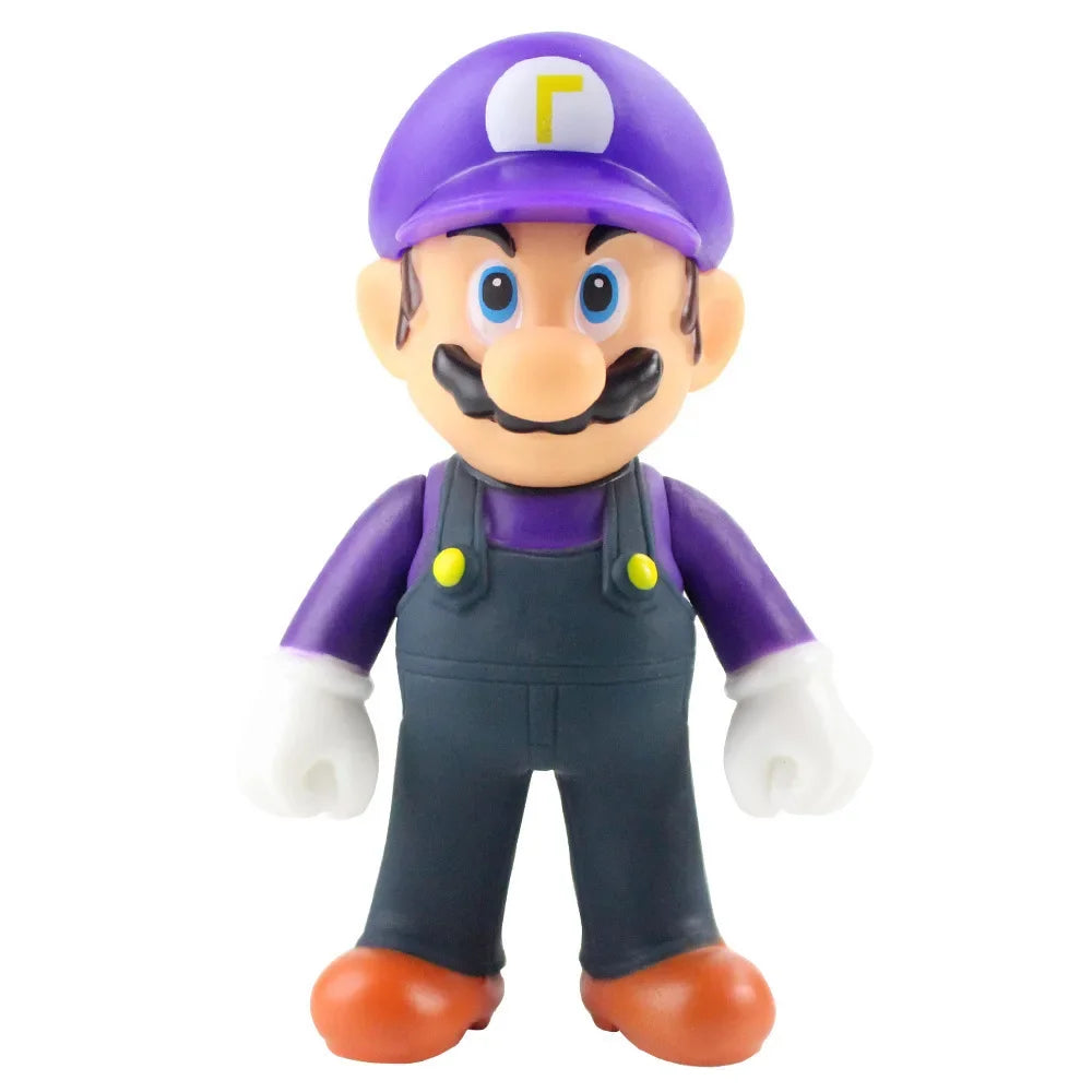Super Mario Bros Action Figure Toys Toad Peach Luigi Yoshi Donkey Kong Wario Anime Model Ornaments For Children Birthday Gift