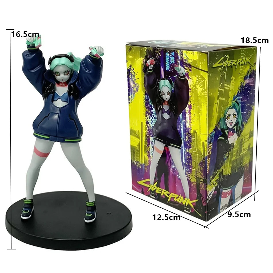 Anime-Spiel Cyberpunk: Edgerunners 17–22 cm Lucy Rebecca David Martinez Mond Actionfigur Spielzeug Anhänger Weihnachtsgeburtstagsgeschenk
