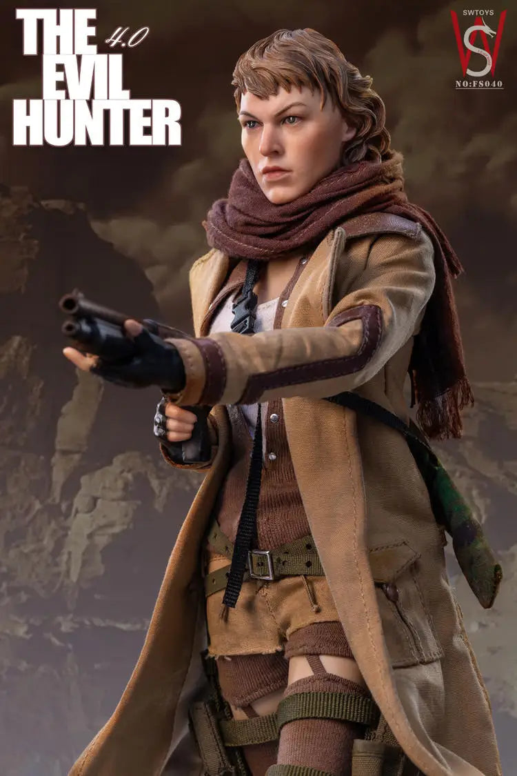 Original Swtoys Alice Figur „The Evil Hunter 4.0“ Actionfigur, Maßstab 1:6, Sammlerfigur, PVC-Modell, Spielzeug, Geschenk