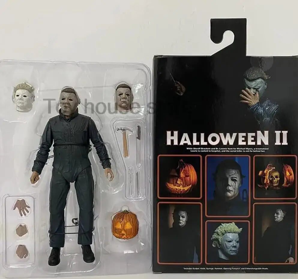 NECA Figure Michael Myers Figure With LED Halloween Ultimate Action Figure Model Toys Joint Movable Doll Christmas Present