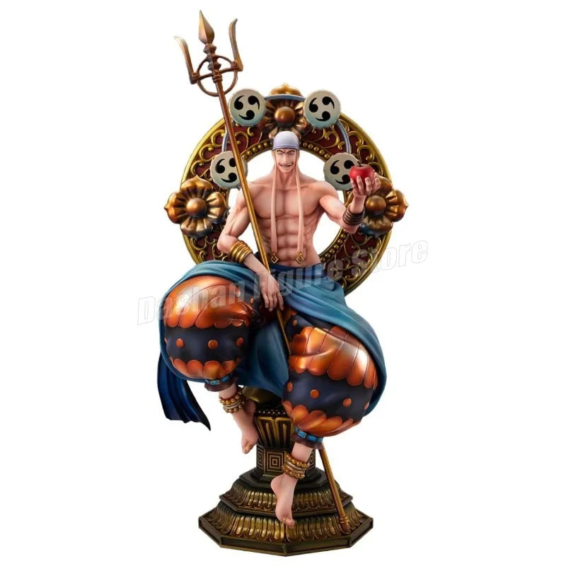 Gk One Piece Thor Enel Action Figure God of the Sky Eneru Statue Figurine PVC Anime Collection 39cm Ornaments Model Toys Gifts