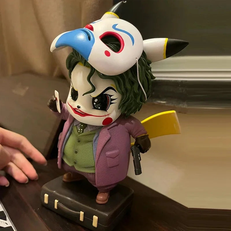 Marvel Anime DC 12CM Q Edition Clown Picchu Doll Figure Case Desktop Decoration Model Collection Christmas Surprise Gift