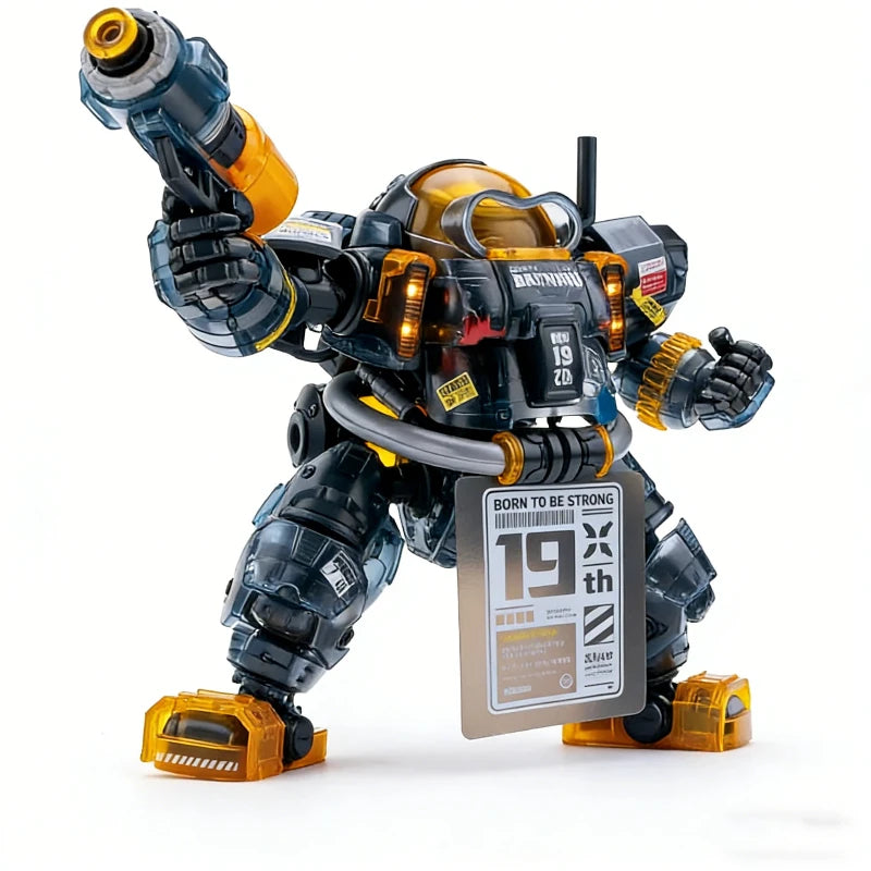 B.Duck SPA Duck Black Warrior Limited Edition Mecha Model Kit Clear Armor Action Figures With Water Decals Assembly Toy Gifts