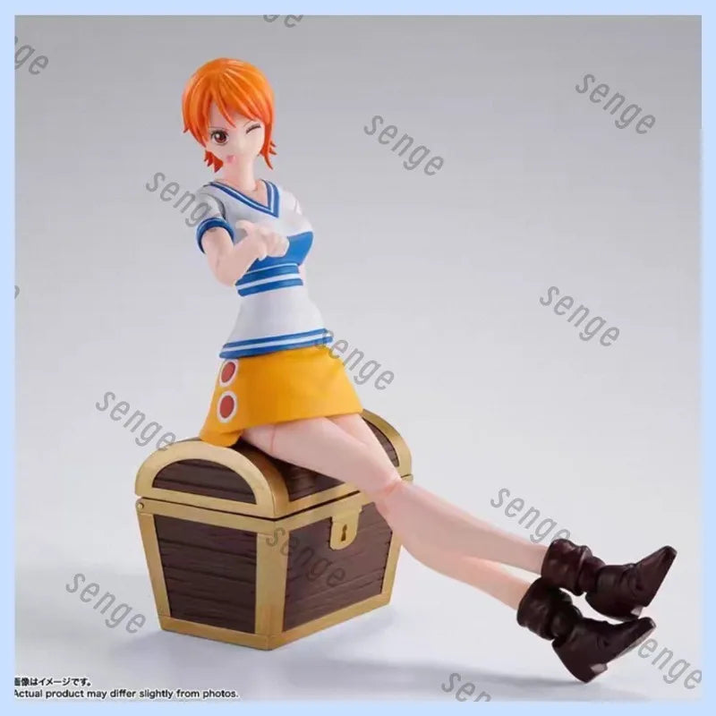 [Genuine in stock] Bandai SHF One Piece East China Sea Chapter Straw Hat Pirates Nami Early Stage Action Figure Collection Gift