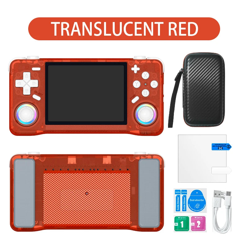 2025 New Retro XF35H Handheld Video Game Console Portable 3.5 Inch IPS Screen 128GB Preloaded Games Linux System Pocket Player