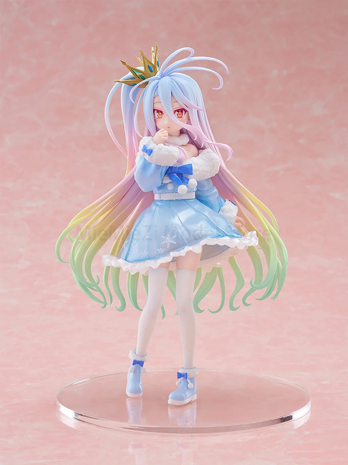 Original Genuine FuRyu Prepainted Tenitol No Game No Life Shiro/White Anime Figure Garage Kit Model Decoration Cute Kawaii Gift
