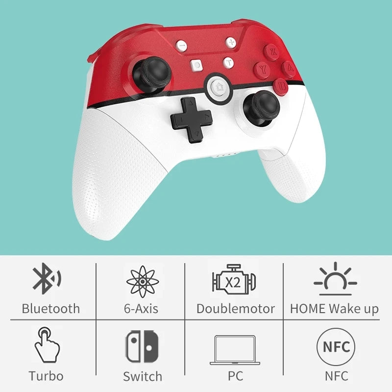 Wireless Joy Pad Switch pro Controller for Nintend Switch OLED Lite Somatosensory Immersive Vibration Gaming Controller