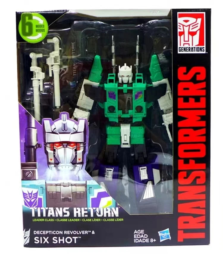 In Stock Original Hasbro Transformers Generations Titans Return Decepticon Revolver Six Shot Articulated Super Action Figure