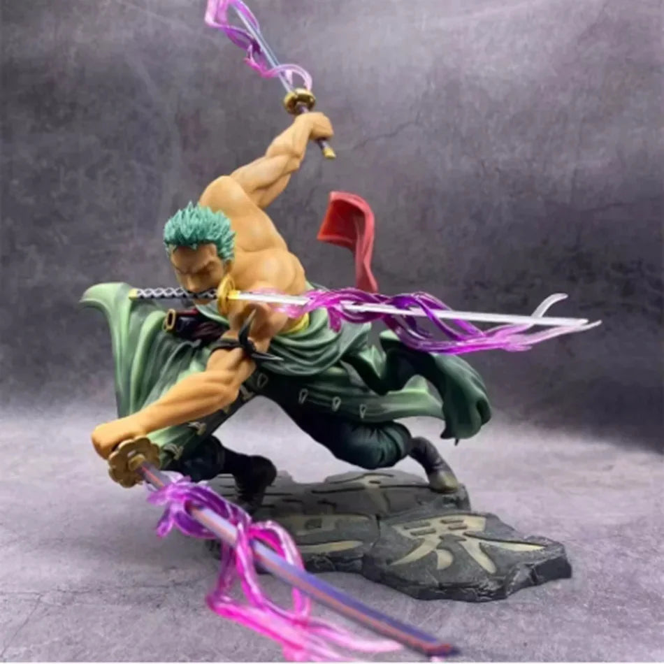 One Piece Roronoa Zoro Anime Action Figure - Three-Blade Sa-Maximum Manga Statue Model for Collectors And Kids