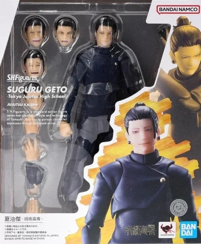 In Stock Bandai Original S.H.Figuarts SATORU GOJO Tokyo Jujutsu High School Anime Action Figure Model Toy Gift for kid