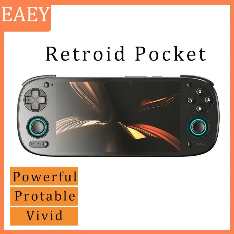 EAEY Retroid Pocket 5 Rp5 Handheld: 8 GB + 128 GB, 5,5 Zoll OLED, Bluetooth 5.0 | Unterstützt PSP/PS2-Spiele, tragbare Retro-Gaming-Konsole