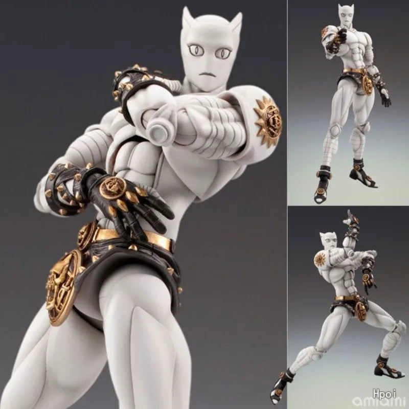 Medicos Super Action Statue Killer Queen JoJo Part 4 16cm Articulated Figure with Stray Cat Base Gifts Toys Model Original