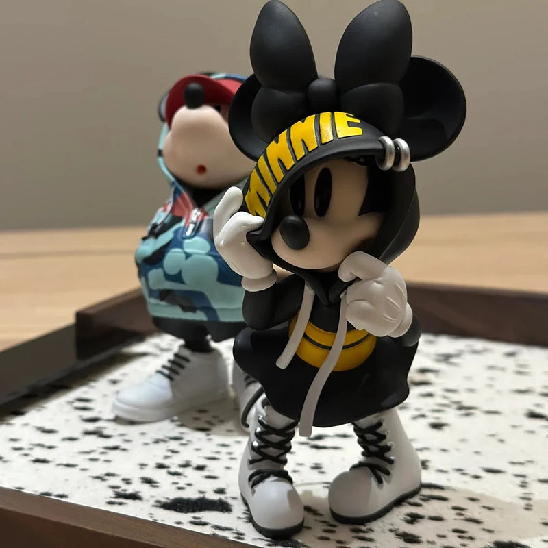 New 15cm Disney Mickey Minnie Mouse Action Figure Magic Storm Trendy Collection Pvc Model Statue Toy Collectible Decor Doll Gift