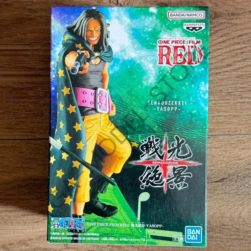 Bandai Original Anime One Piece FILM RED SENKOUZEKKEI Usopp Yasopp Actionfigur Sammlerstück Modell Spielzeug Kindergeschenk