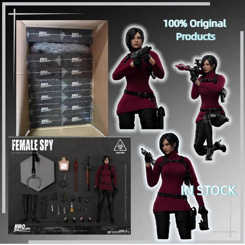 【IN STOCK 】Original BROTOYS 1/12 Female Spy Doll - Aunt Wang - A Very Attractive Figure - Toy Gift Collection