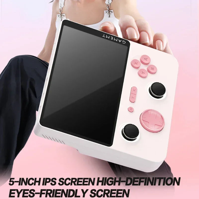 E5 PLUS Handheld Game Console Gamemt E5PLUS 5 inch HD IPS Screen Dual System Andorid Wifi  Retro Video GAME 2+16GB RK3566 Chip 6
