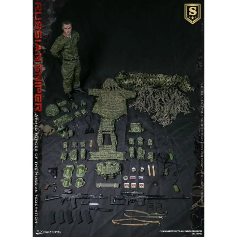DAMTOYS Original 78069 78078S Russian Armed Forces - Russian Sniper Special Edition Finished Product Mobile Soldier ModelToyGift