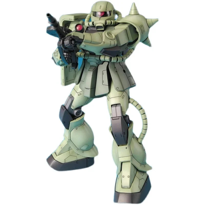 Bandai Genuine Gundam Model Kit Anime Figure MG 1/100 MS-06F/J Zaku Ⅱ One Year War Gunpla Anime Action Figure Toys for Children
