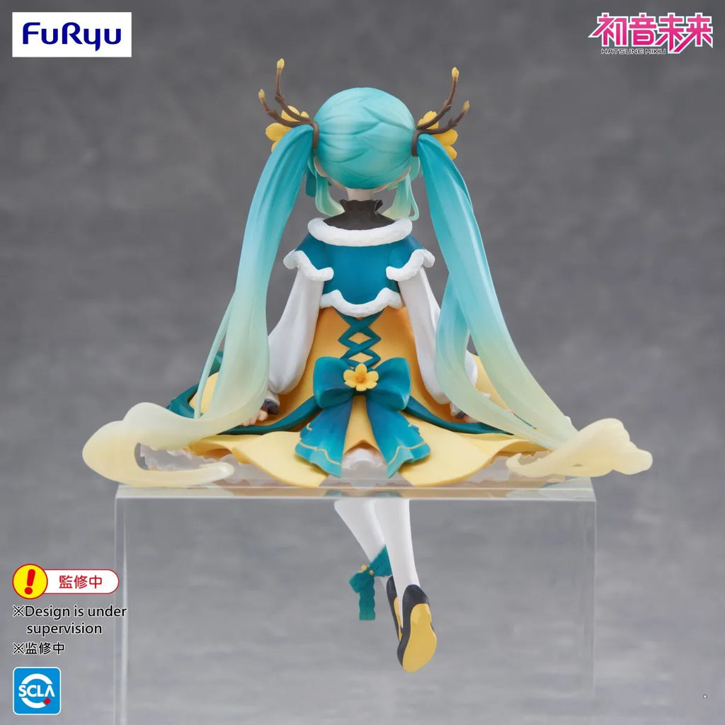 Original BANDAI FuRyu Hatsune Miku 2025 Noodle Stopper Anime Figure Toys PVC Model Collection Action Figurine Doll