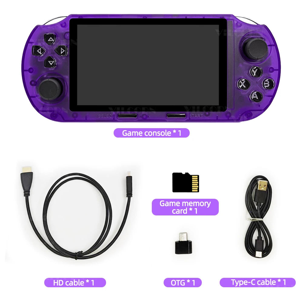 SF3000HD Retro Handheld Game Console 4.5 inch Pocket Video Game Player [with HD Cable] Support TV Output Arcade Game Console
