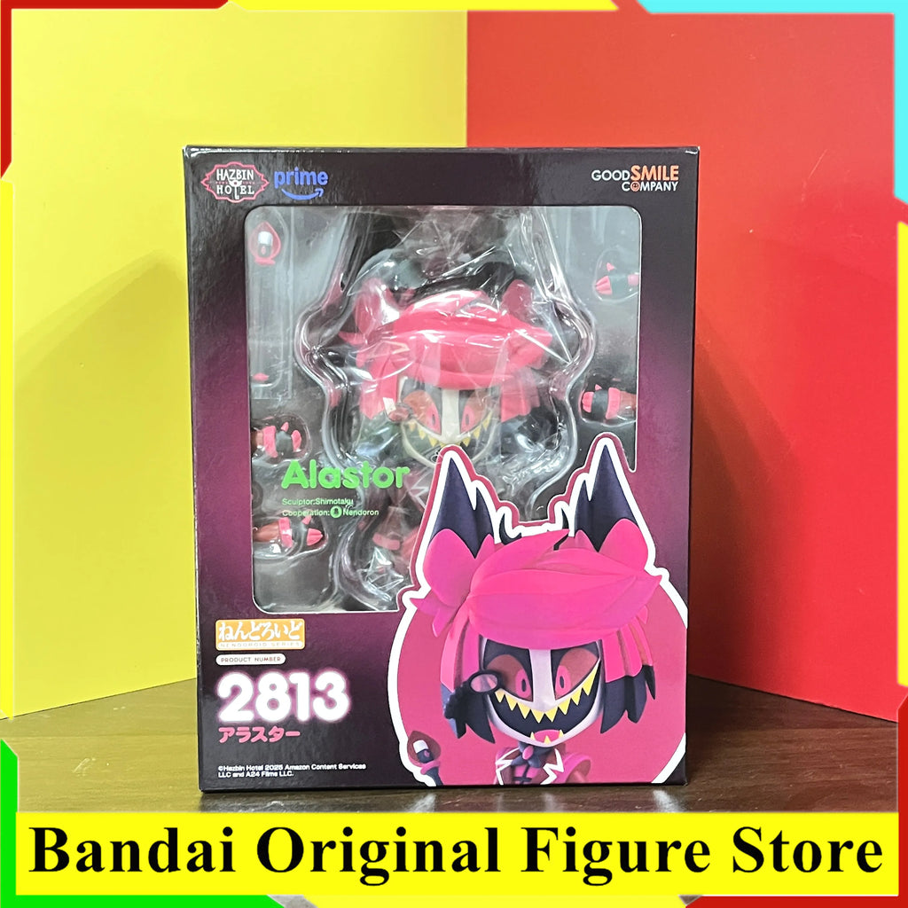 BANDAI Original Store Hazbin Hotel Alastor 2813 Action Figure Toys PVC Model Collection Animation Figurine Doll Gift