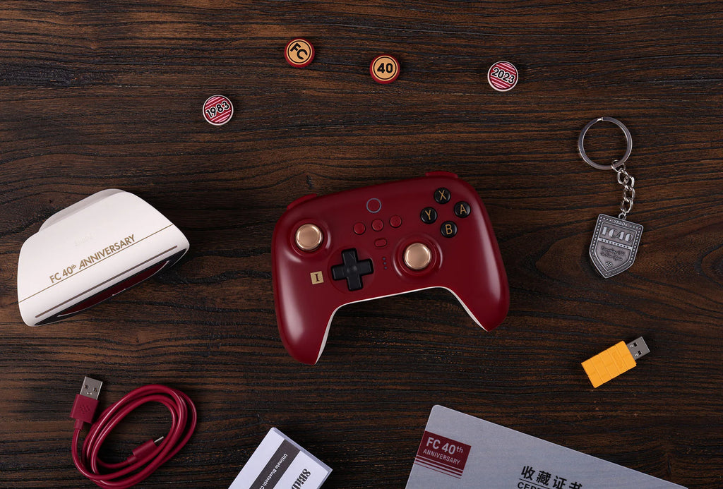 8BitDo Ultimate Bluetooth Controller - FC40 I/II Limited Edition And 8BitDo Ultimate Gamepad- 10th Anniversary Limited Editi