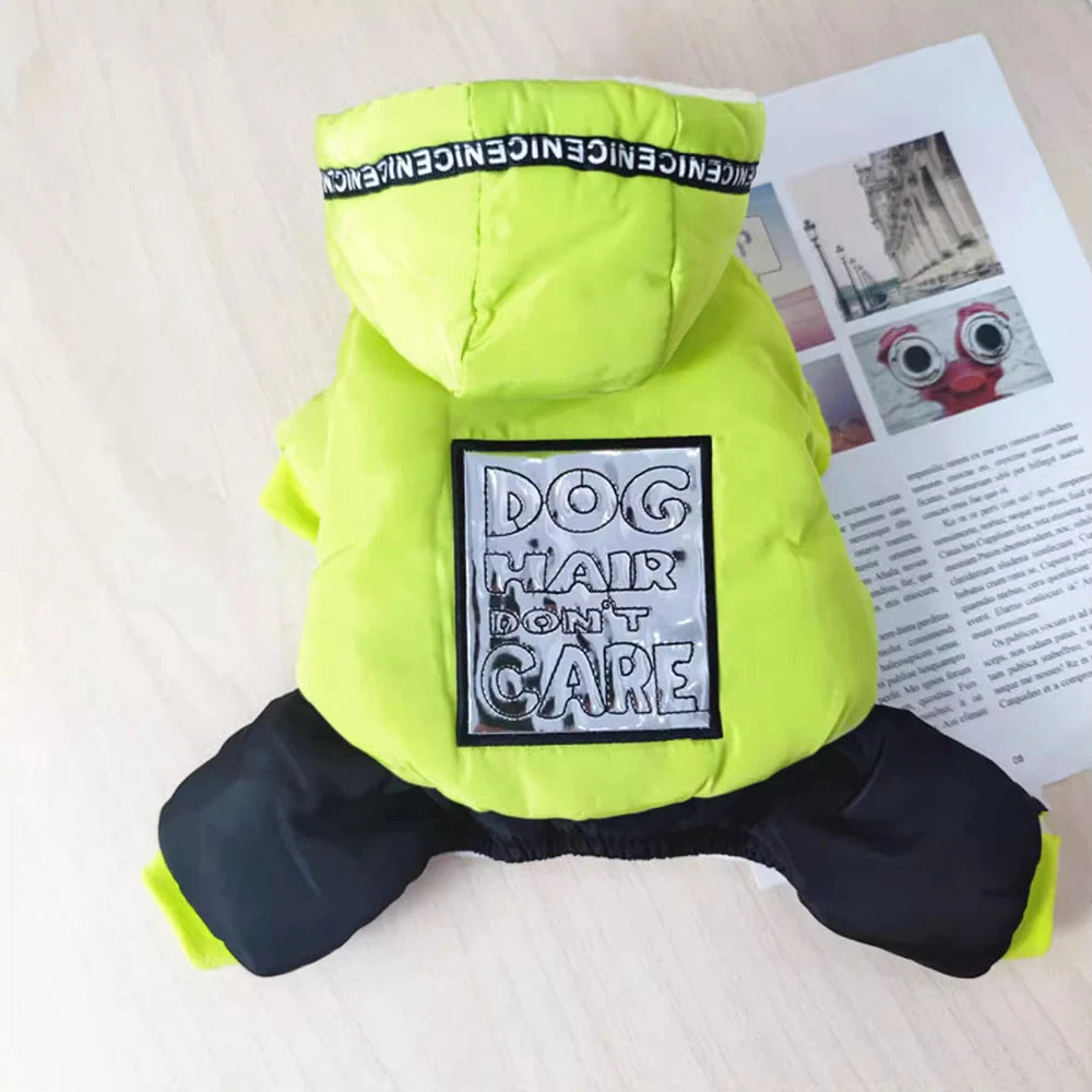 Mantel für kleine Hunde, gemütlicher, warmer Kapuzenpullover, Hundekleidung, warm, winddicht, schneefest, Overall, Welpenjacke für kaltes Wetter, Hundebekleidung