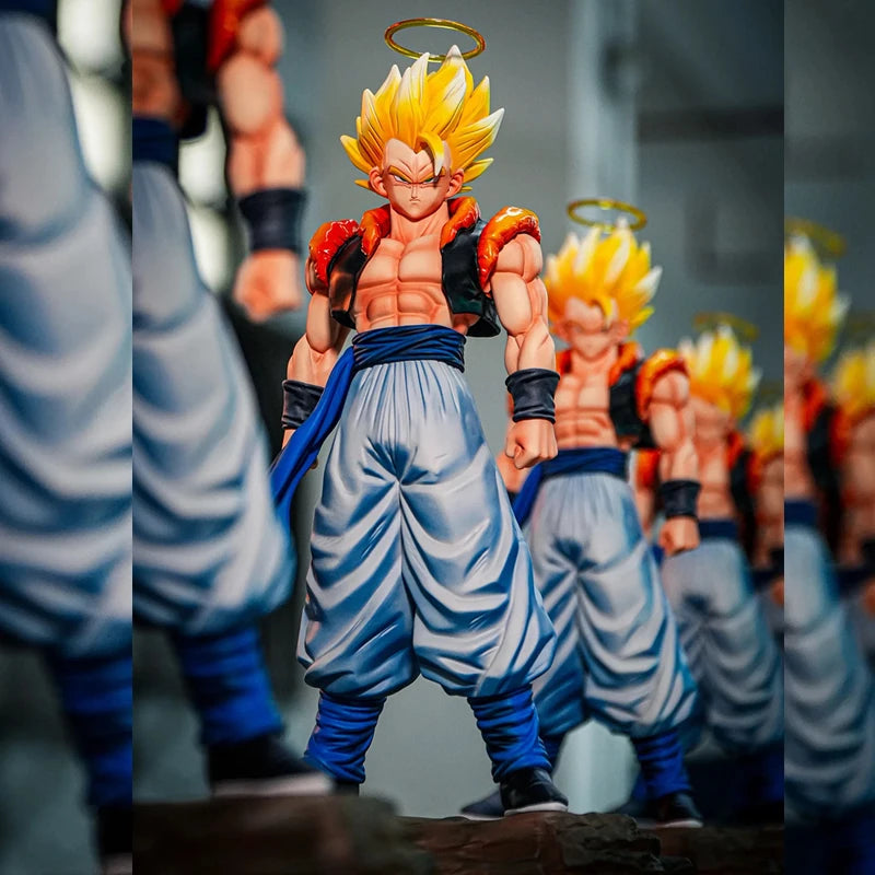30cm Dragon Ball Jt Gogeta Figuras Dbz Super Saiya Vegetto Mountain And River Twin King 3.0 Action Figures Model Toys Kids Gift