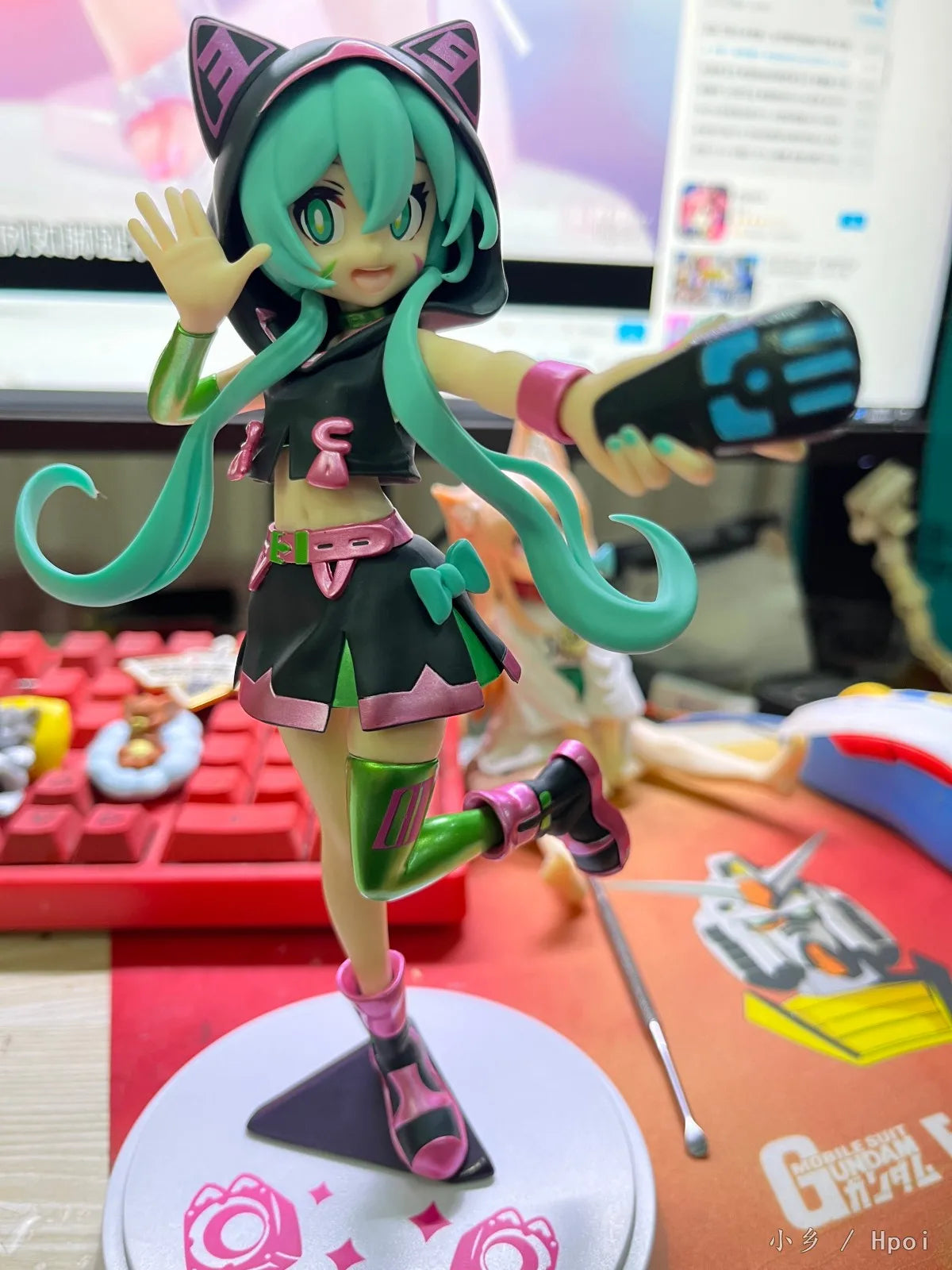 BANDAI 18CM Anime Hatsune Miku Figure Piapro Characters Live Stage Ver Model Toy Gift Action Figure Doll Ornaments PVC