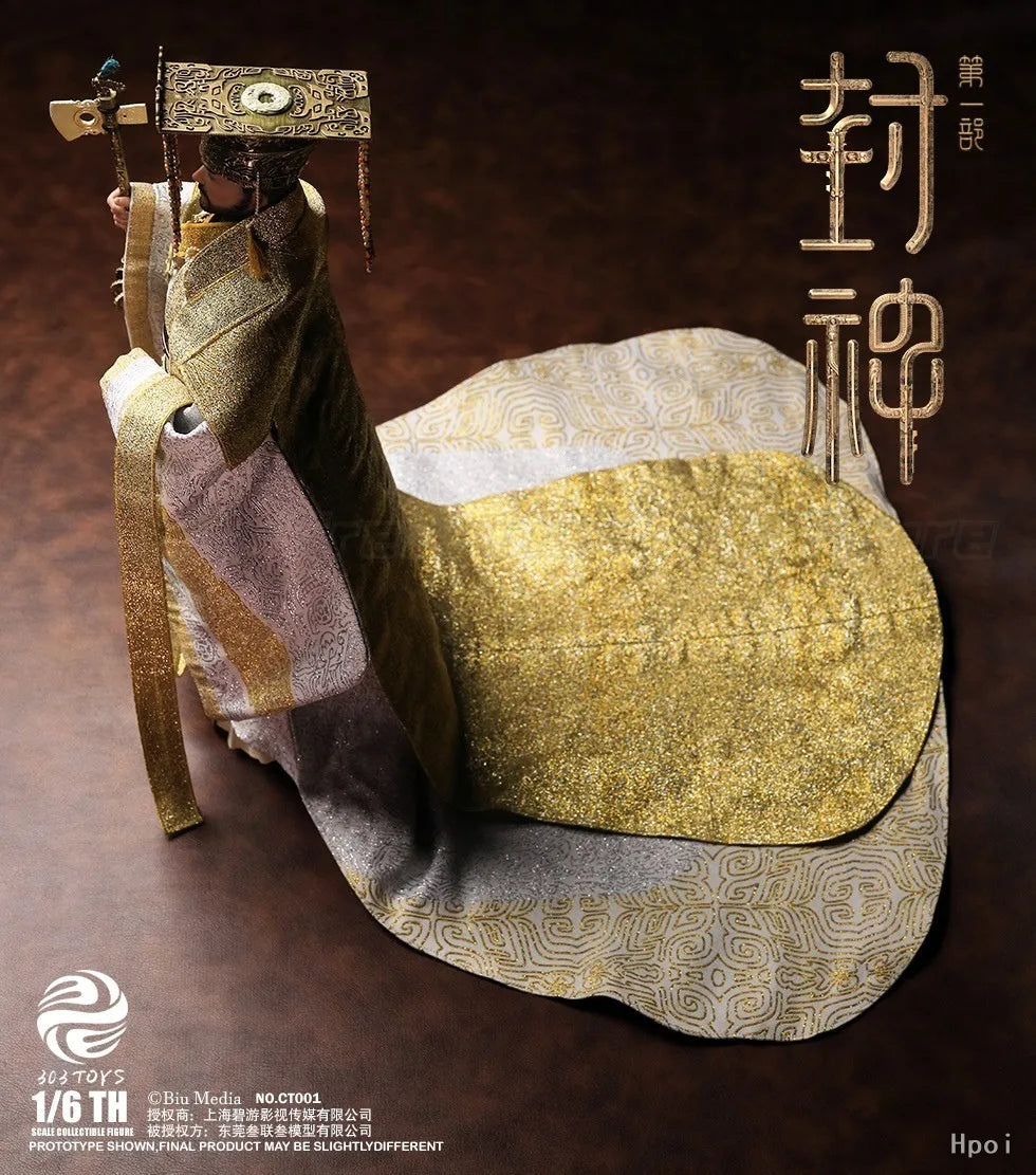 【In Stock】Original 303TOYS NO CT001 Fengshen Part 1 Chao Ge Fengyun Yin Shou King of Shang 1/6 Action Figure Toy Gift