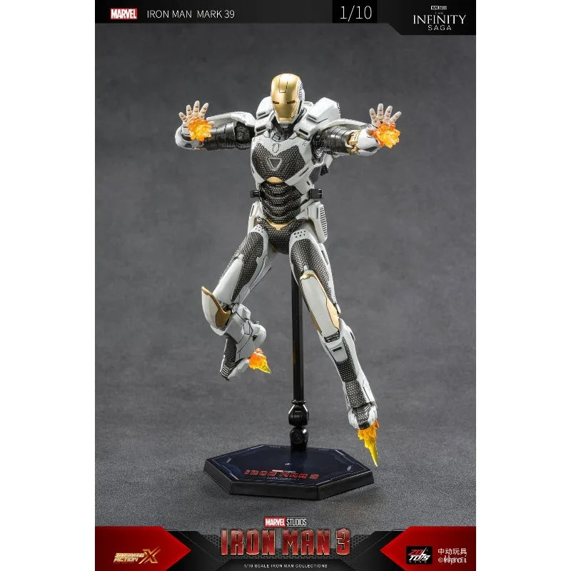 Original ZD TOYS MARVEL Iron Man Iron Man MK39 No lights Anime Figure Toys Model Ornaments