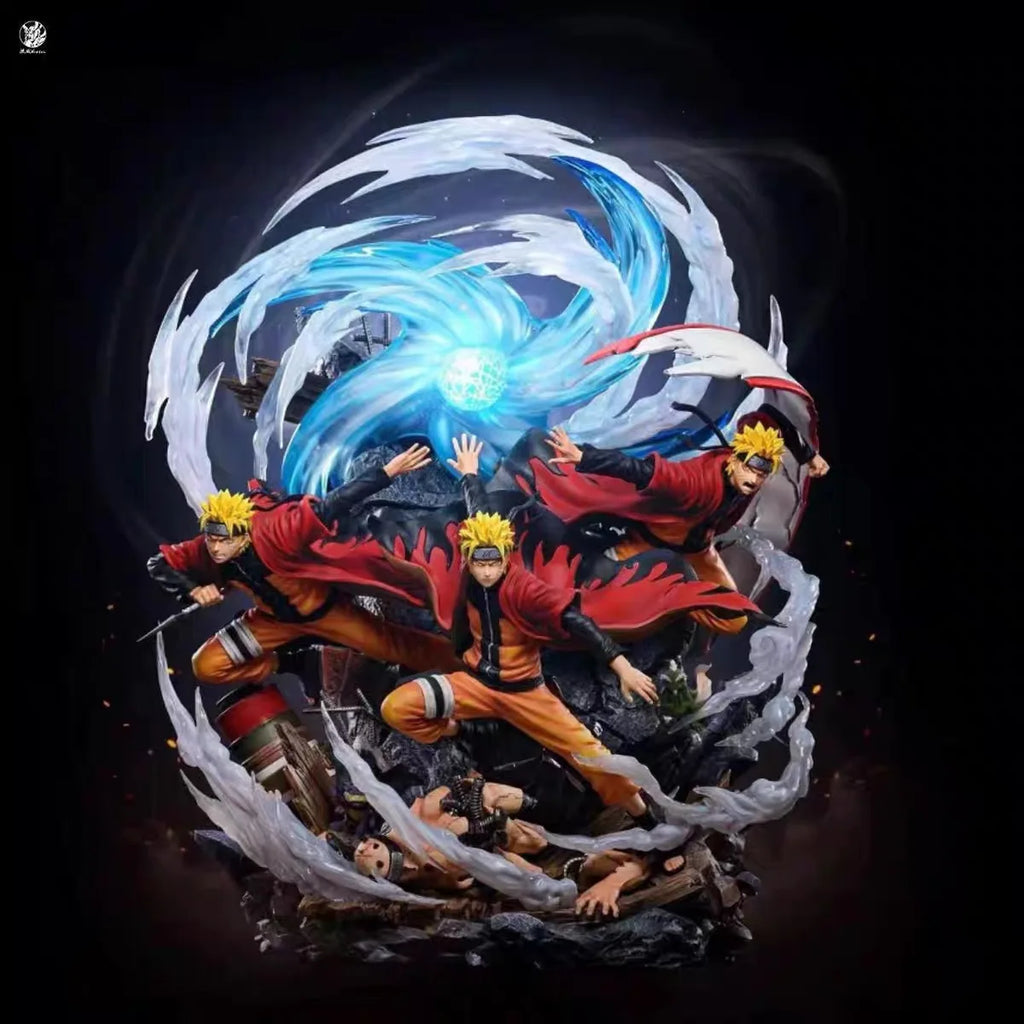 30 см Наруто фигурка Узумаки Наруто аниме фигурка светещ Наруто модел PVC екшън играчка статуя кукли колекция за възрастни момче подарък кукла