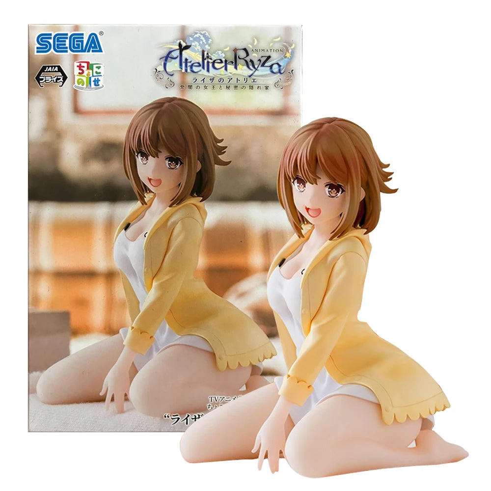 9CM Anime Atelier Ryza Tokoyami no Joou to Himitsu no Kakurega Reisalin Stout Figur Premium Chokonose Sitzendes Modell Spielzeugpuppe