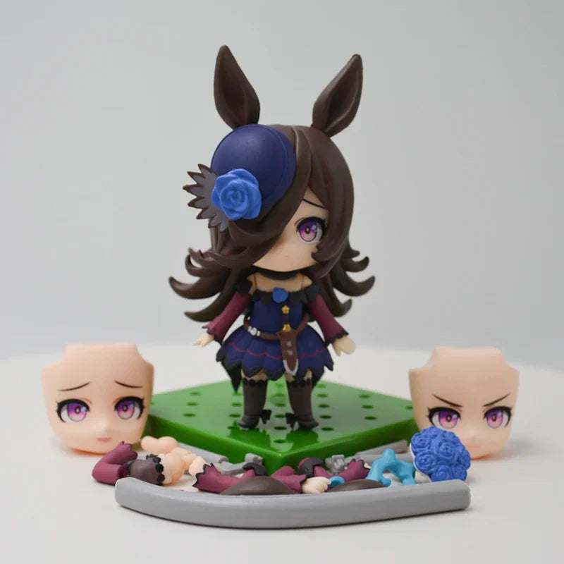 25cm Umamusume Pretty Derby Rice Shower Anime Girl Figure Satono Diamond/Matikanetannhauser/Kitasan Black Action Figure Doll Toy