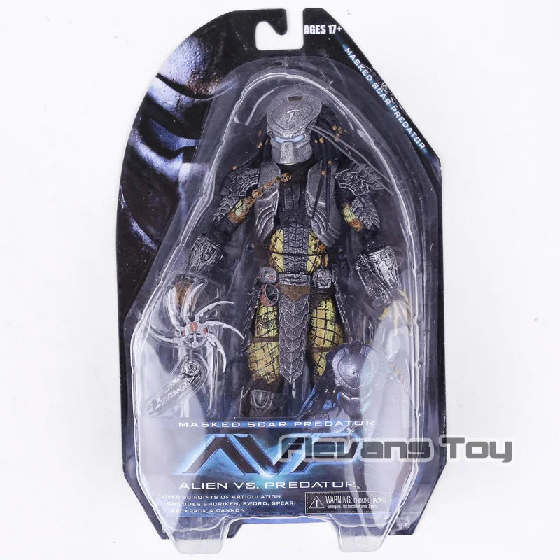 NECA AVP Alien vs. Predator Chopper Celtic Scar Predator 7" екшън фигурка подвижен модел играчка