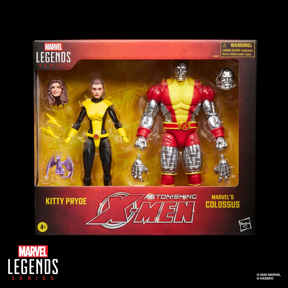 Hasbro Marvel Legends Series X-Men Kitty Pryde & Colossus 6-Inch 2-Pack Action Figure Collection Original Model Toy Gifts