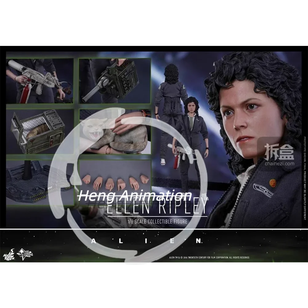 Original HotToys 1/6 MMS366 Xenomorph Ellen Ripley Action Figure Model Toys 12 inch Collection Scene Decoration Gift