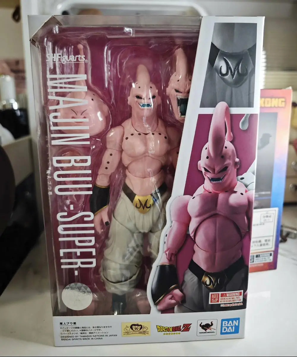 In Stock Bandai Original S.H.Figuarts Anime Action Figure Dragon Ball Z-Majin Boo-Gotenks Children Collection Model Toys Gifts