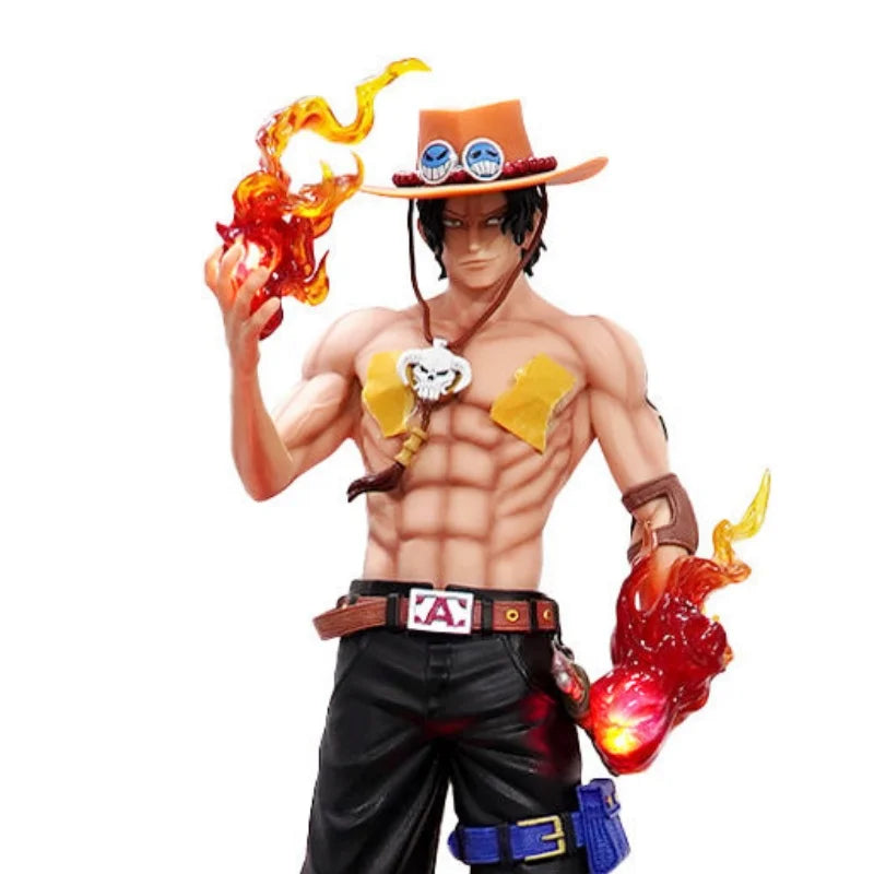 New One Piece Ace 67cm Large Handmade Anime Action Figure Boy Holiday Gift Dream Animation Model Toy
