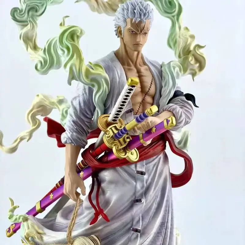Anime One Piece Statue Nika Form Battle Figure Model Nika Zoro Action Statue Toy Doll Collection Children Birthday Gift Decorate