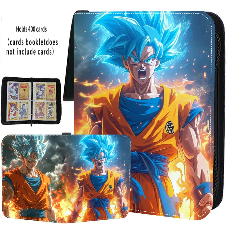 Anime 400- 900 Pcs Dragon Ball Goku Freeza Card Book Pu Super Large Capacity Card Binder Display Game Collection Card Kids Gift