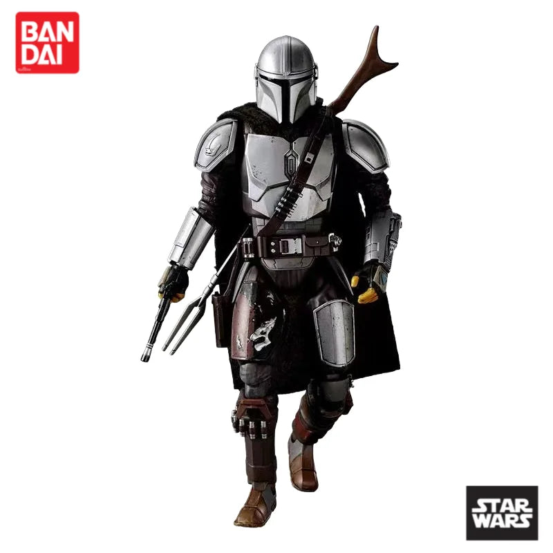 In Stock Original 100% Genuine Bandai Star Wars Mandalorian A Anime Merchandise Action Figure Figurine Ornaments Holiday Gifts
