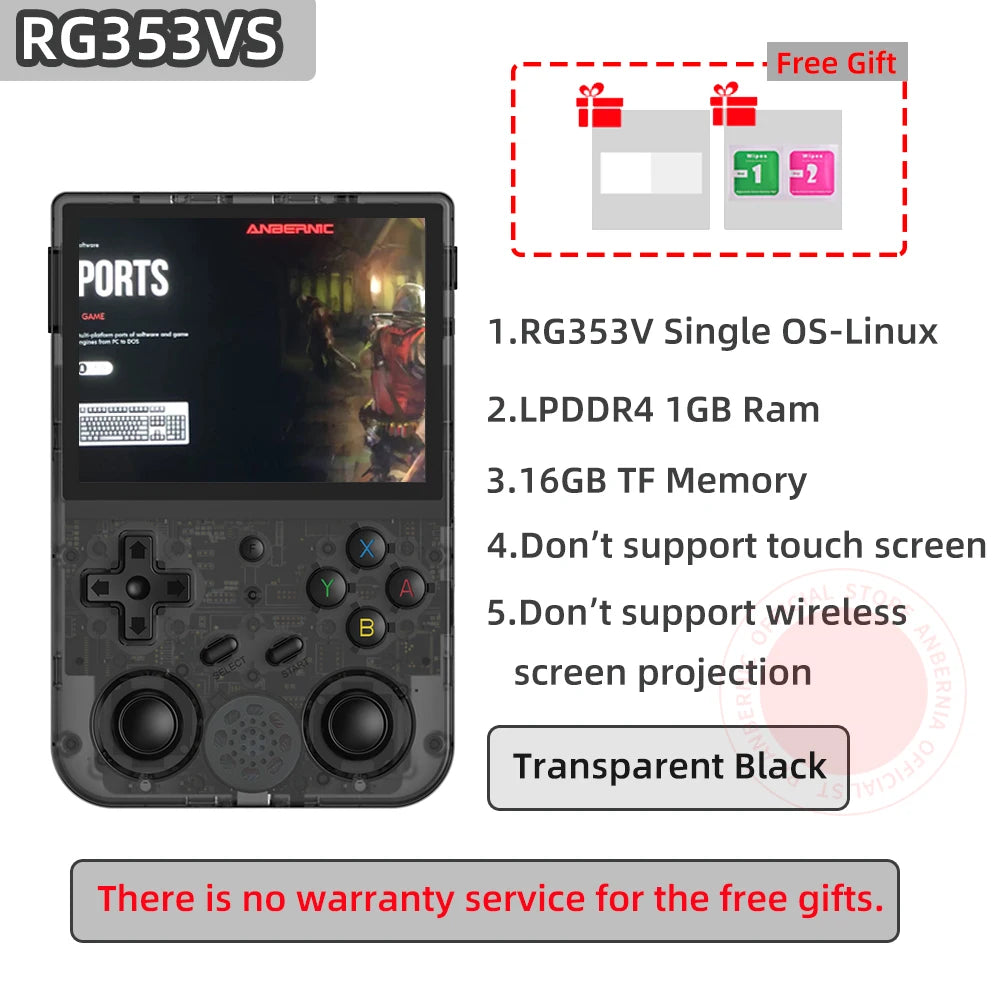 ANBERNIC RG353V RG353VS Retro Games RK3566 3.5INCH 640*480 Handheld Game Console Emulator LINUX Children's Gifts