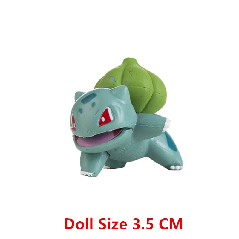 3-7 Cm PokemonCartoons Anime Figure Pikachu Mew Snorlax Charmander Cosplay Collection Pet Pocket Monster Action Model Toy Gifts