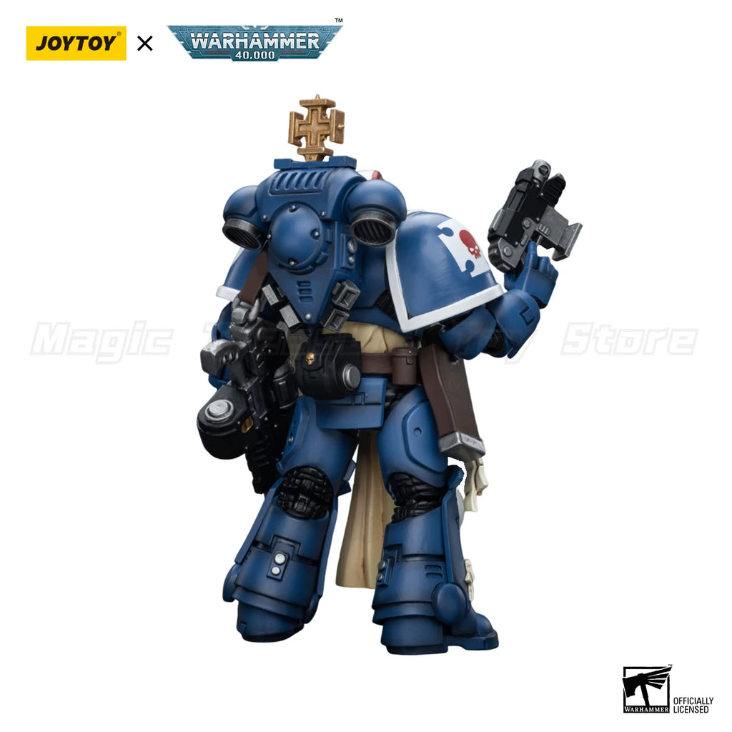 【In Stock】JOYTOY 1/18 Action Figure Warhammer 40K Ultramarines Sternguard Veteran with Bolt Rifle Model Toy Gift