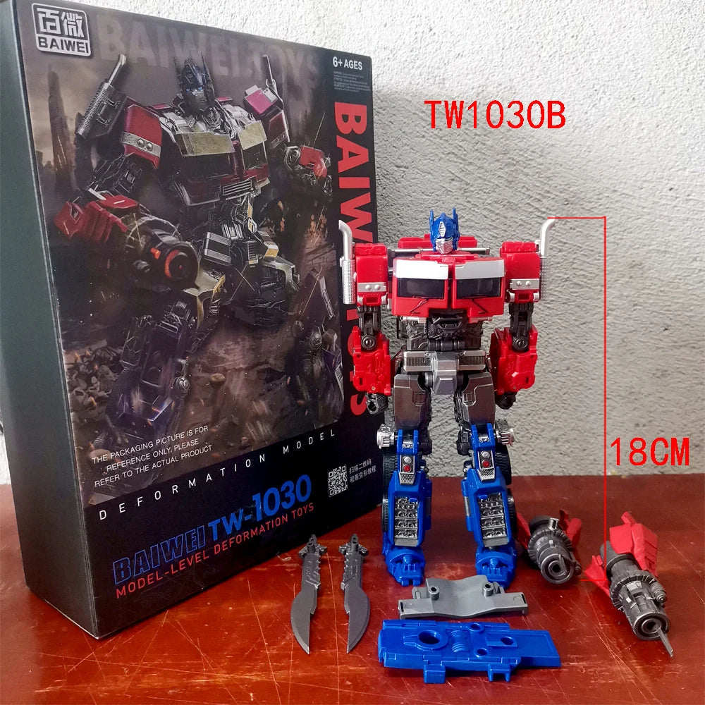 Baiwei Shockwave TW1028 Transformation Toys Sentinel Prime TW1024 Model Ironhide TW1026 Robot Bumblebe TW1025 Figure TW1030