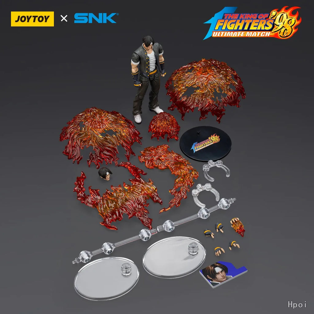 【SF】JOYTOY 1/18 Action Figures KOF 98UM Hero Team Kyo Kusanagi Goro Daimon Benimaru Nikaido 3PCS Model Toys Gifts Collection